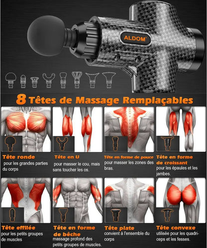 Pistolet de Massage Musculaire ALDOM